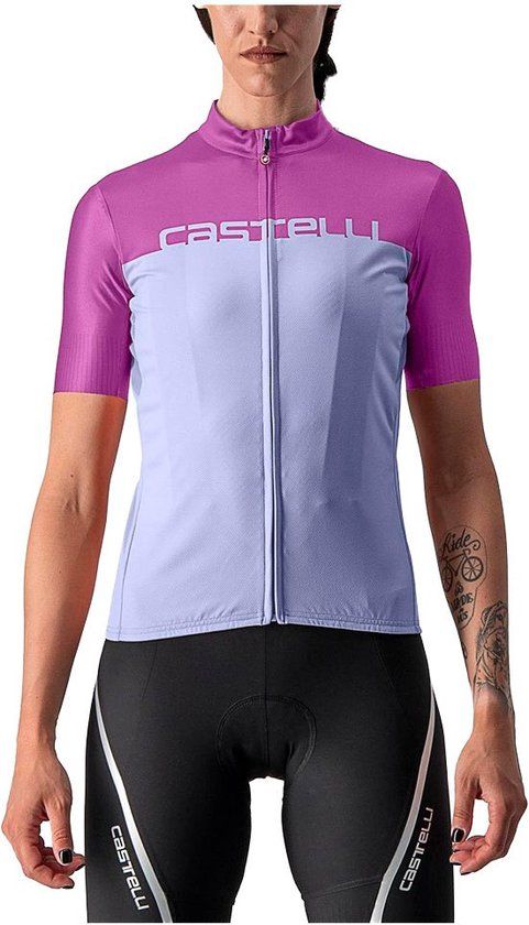 Castelli Velocissima Jersey - Women's - Short Sleeve - Violet Mist / Amethyst - Size S