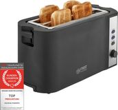 TZS First Austria Broodrooster - 4 Sneden - 1500W - Zwart