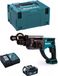 Bohrhammer MAKITA DHR202RTJ1 (1 x 5,0 Ah accu + oplader DC18RC + MAKPAC 3 opbergkoffer)