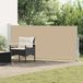 Paravent rétractable rectangulaire 117 x 500 cm Polyester Beige