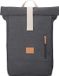 Johnny Urban Rugzak Dames & Heren Grijs - Adam Medium - Rolltop met Laptopvak voor University Business School - 15L - Katoenen Canvas - Waterafstotend
