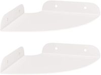 vidaXL Hoek Plank 2 st Wit 15 x 15 x 2 cm