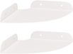 vidaXL Hoek Plank 2 st Wit 15 x 15 x 2 cm