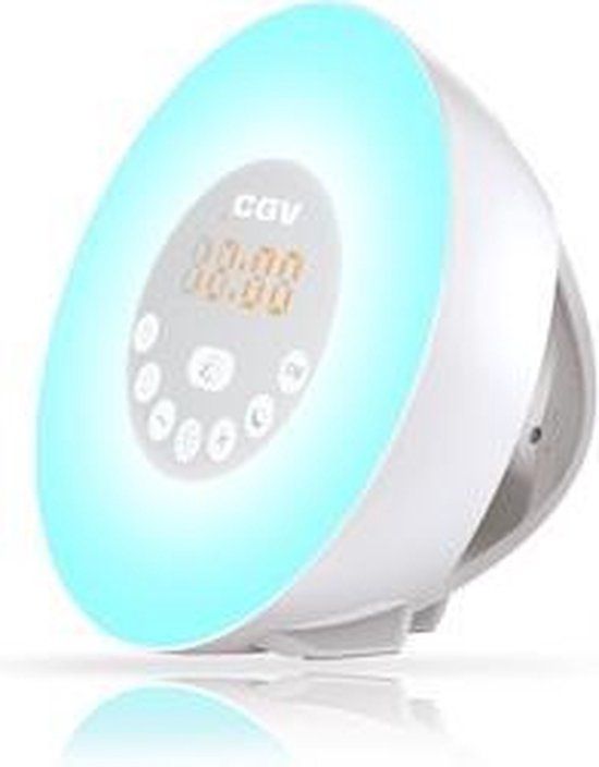 CGV CR Aruna - Klokradio - wit, meerkleurig