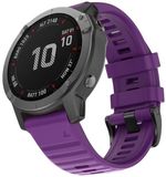 By Qubix - Siliconen bandje - 26mm Quickfit - Paars - Geschikt voor Garmin Fenix 8 / 8 Pro - 51mm