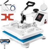 Presse à chaud 5-en-1 – Presse à chaud 30x38 cm pour transferts sur t-shirts, casquettes, chaussures et mugs – imprimante à sublimation