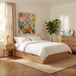 BAITA BAÏTA AMANA Bed met Lades 140x190 cm Wit & Rotan Look