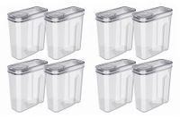 Ensemble de boîtes de conservation - 8 pièces - Hermétique - Plastique - 4 litres