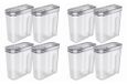 Ensemble de boîtes de conservation - 8 pièces - Hermétique - Plastique - 4 litres