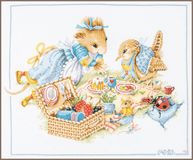 Lanarte Borduurpakket - Picknick met Vera - 49 x 39cm