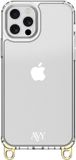AVY Transparant Hoesje | Geschikt voor Apple iPhone 12 / 12 Pro | Clear Case | Haakjes voor koord