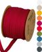 Halbach Seidenbänder Katoenen lint, 10 mm x 30 m, geweven lint, 100% katoen, linten voor knutselen, per meter, stoffen tape voor decoratie, doe-het-zelf knutselen, biaisband, naaiwerk, kleur: wijnrood