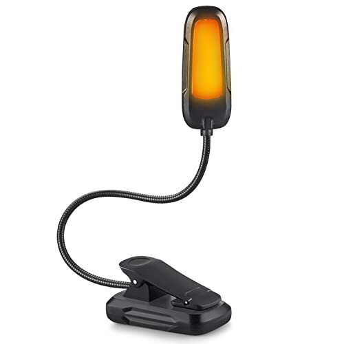 Diboniur Leeslamp, leeslamp met klem, 9 leds, 3 modi met USB-lamp, oplaadbaar, 360 graden flexibel, leeslamp, clip voor het lezen van boeken in bed, reizen, noodgevallen