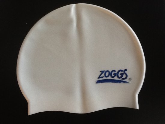 Zoggs badmuts siliconen wit per 10 stuks