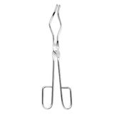 Hammacher 18/8 roestvrij staal dubbelzijdige tang, gebogen, 250 mm lengte