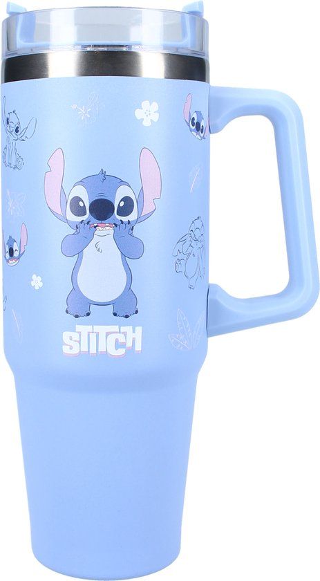 Vadobag Stitch Bottled Bliss Drinkfles - Blauw - 900ml - Schoolbeker