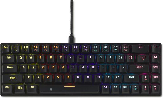 SPARTAN Gear Pegasus - 60% Mechanical Gaming Keyboard - Wireless - Black - US Layout