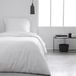 TRANKIELO® Housse de couette 140 x 200 cm Coton Craie