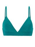 Protest MIXStrong Bikini Top Dames Peacock Green Gestreept Mouwloos
