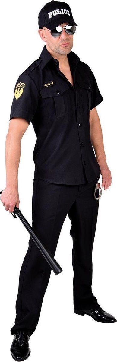 Magic by freddy Politie & Detective Kostuum | Drie Sterren Brigadier Politie Hemd Man | Medium | Carnaval kostuum | Verkleedkleding