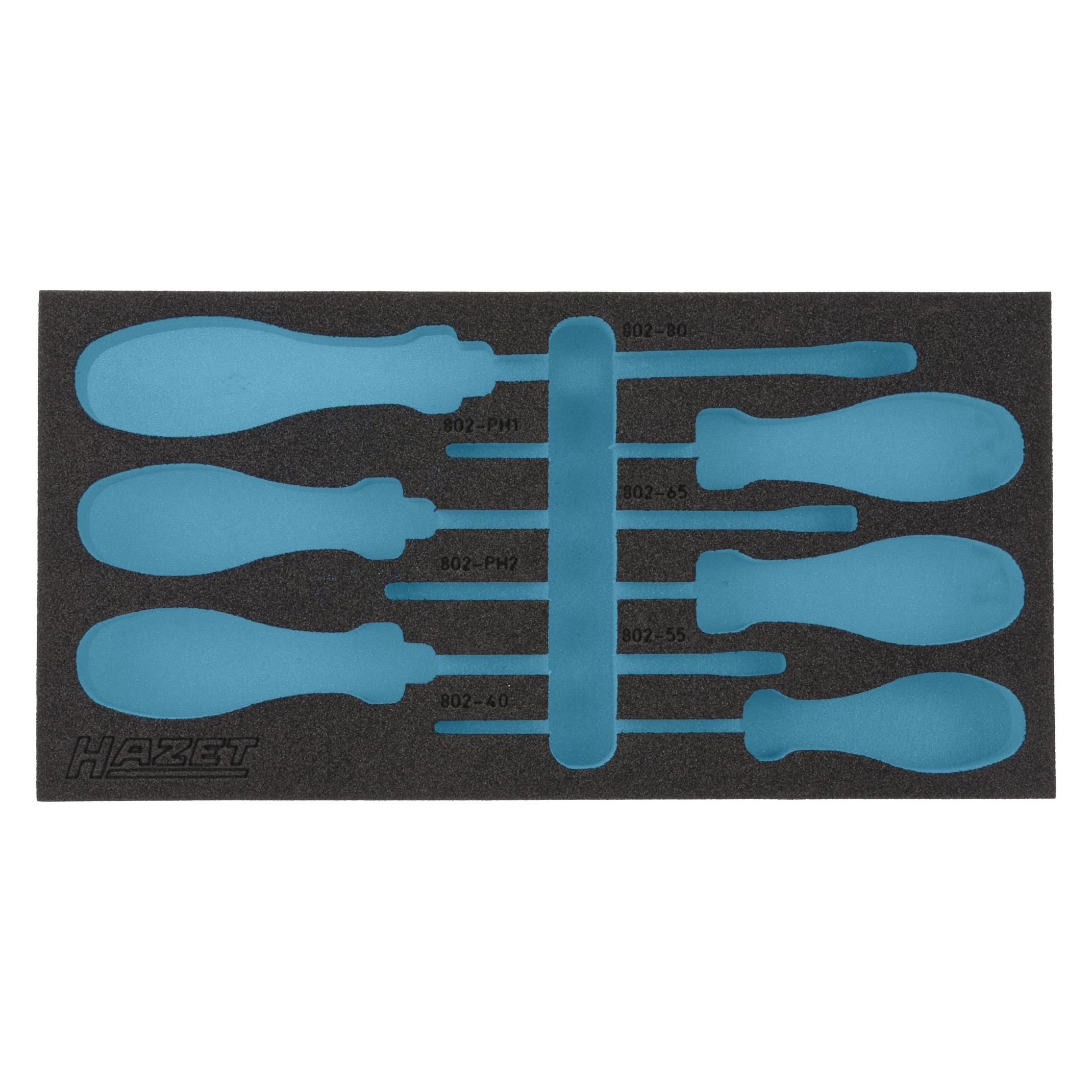 HAZET, Accessoires voor gereedschapskoffers, 2C inzetstuk van zacht schuim 163-184L