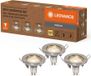 Ledvance 3 x LED Einbauleuchte Spot Essential Nickel gebürstet 2,6W GU10 230lm warmweiß 2700K