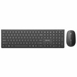 ALOGIC ASKBT3WC-DE Toetsenbord en Muis Set - RF Draadloos + Bluetooth - QWERTZ Duits - Zwart