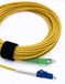 Elfcam® - 1m Glasvezelkabel SC/APC naar LC/UPC Single Mode Simplex, 9/125 μm Optische brug LSZH (1M)
