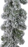 Everlands guirlande de pins - 2x - vert avec neige - 270 cm - 25 cm de large - guirlande