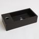 INK Versus Fontein - 36x18x9cm - lavabo droit - 1 trou de robinetterie - Quartz noir