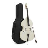 Gear4music Student 3/4 Contrabas, Wit