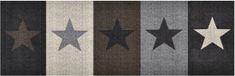 vidaXL Keukenmat wasbaar Stars 60x300 cm