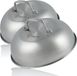 BBQ-Toro couvercle de protection thermique en acier inoxydable (2 pièces) | Ø 23 cm | Plats de service, plats chauffants