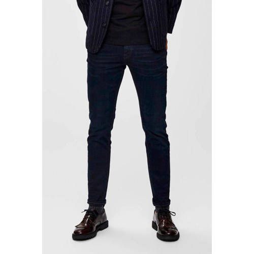 SELECTED HOMME SLHLEON Slim Fit Jeans - Blue Black Denim