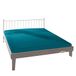 Bassetti 9235174 D3/782 effen hoeslaken, katoen, petrol/elastaan, 90 x 190 cm, 100 x 220 cm