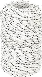 vidaXL Boottouw gevlochten 2 mm x 500 m polyester wit