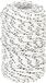 vidaXL Boottouw gevlochten 2 mm x 500 m polyester wit