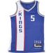 NBA De'Aaron Fox Sackin Rush Blue City Edition 2023/24 Dri-Fit Swingman Jersey No. 5 Maillot de basketball pour homme
