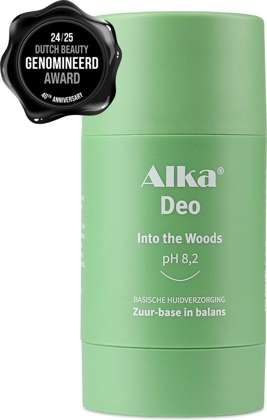 Alka® Deo Into the Woods - 75ml - Basische Deo pH 8,2 - Vegan & Natuurlijke en Gezonde Deodorant - 0% Aluminium - Deodorant Stick - Unisex