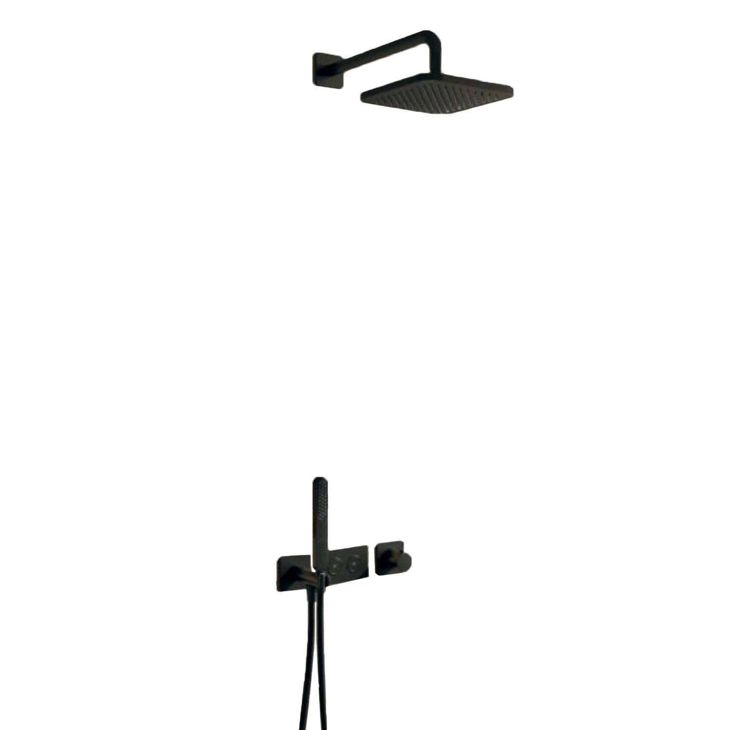 Hotbath Complete thermostatische regendouche IBS41 met 2 stopkranen - Messing