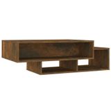 vidaXL salontafel 105x55x32 cm bewerkt hout gerookt eikenkleurig