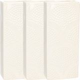 Benson Waterverdamper - 3x - ivoor wit - keramiek - 400 ml - radiatorbak luchtbevochtiger - 7,4 x 17,7 cm