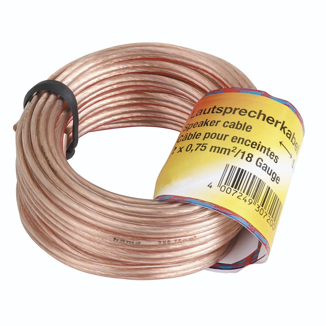 Hama 00205266 Audio Kabel - 20m - Koper/Transparant