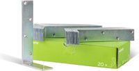 Alberts 847890 balkhoek | galvanisch verzinkt, gechromateerd | 100 x 200 x 40 mm | set van 20