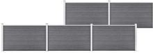 vidaXL Composiet Schutting 872x106 cm Grijs