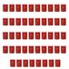 Cereria di Giorgio Liturgische eucharistische lamp, halve was, rood, 6,6 x 6,6 x 10 cm, 48 stuks