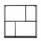 Bloomingville Mack Wandrek Zwart Metaal 71 x 71 x 18 cm