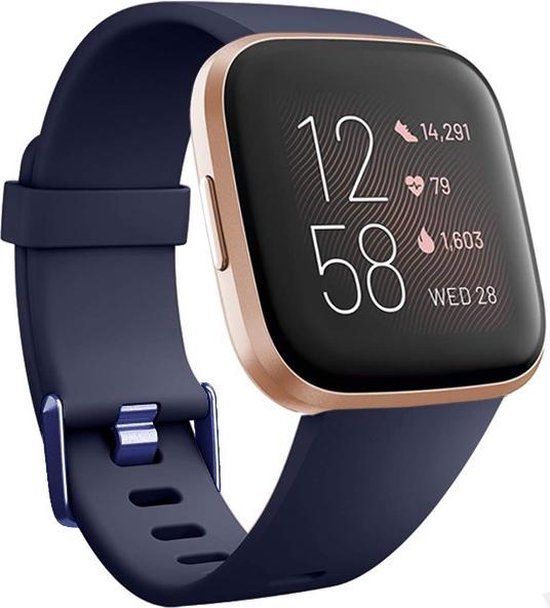 Fitbit Versa Silicone Band - Dark Blue - Size L