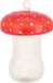Best for Birds Voedersilo noten Fungi - vliegenzwam - rood - PVC/ijzer - 13 x 18 cm