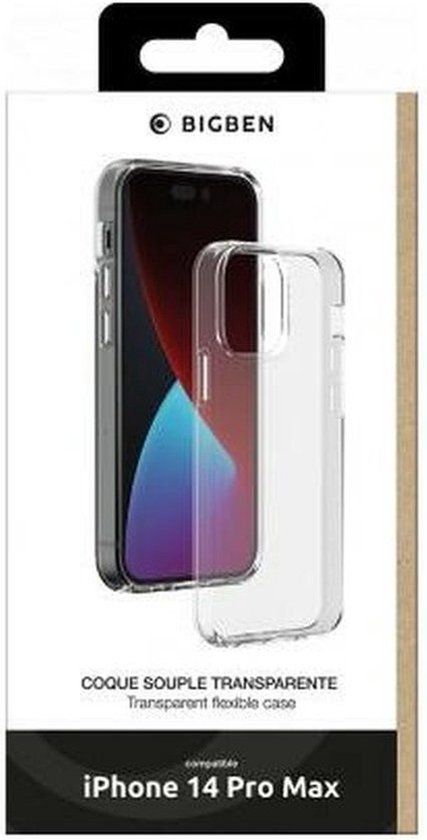 Bigben Connected Soft Case Transparant voor Apple iPhone 14 Pro Max
